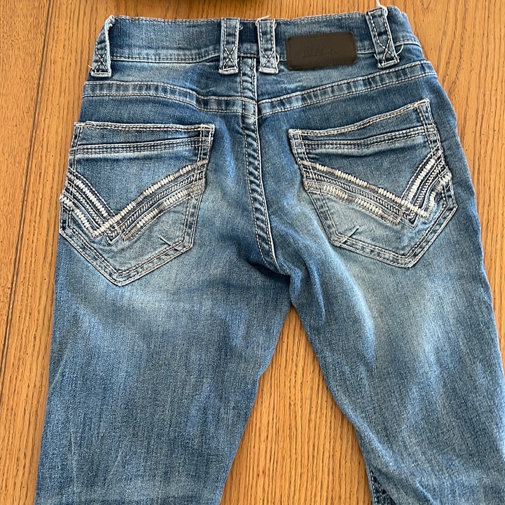 Buckle black jeans bootleg